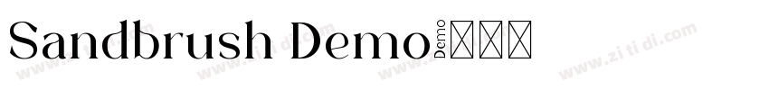 Sandbrush Demo字体转换